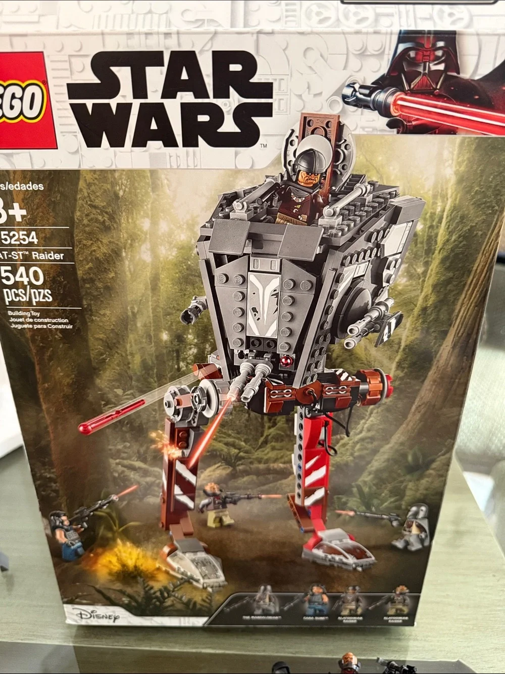 Lego Star Wars Gray & Red AT-ST Walker Building Set Man